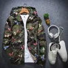 Vestes pour hommes hommes drôle papillon impression homme Camouflage pull à manches longues hauts à capuche veste fermeture éclair Caot # g251