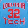 2022 Nya NCAA Louisiana Tech Bulldogs Jersey 32 Malone College Basketball Jerseys Storlek Ungdom Vuxen