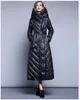 Casaco de inverno feminino longo com capuz ultra leve jaqueta plus size 7xl outwear quente oversize alta qualidade