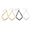 Stile Hollow Waterdrop Frame Charms Orecchini Fashion Ciondola l'orecchino per le donne Party Gift MKI