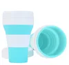 Le dernier 15.2OZ Drinkware matériel de sécurité de qualité alimentaire silicone tasse à lait de café rétractable pliable portable, de nombreux styles à choisir