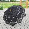 48cm Long handle lace Umbrellas Handmade Art wedding Bridesmaid gifts Embroidery Wedding Umbrella parasol Romantic Bridal WX9-1872