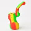 Wholesale Gourd Silicone Smoking Pipe Silicone Hand Pipe Portable Smoking Pipe Glass Bongs