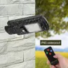 LED SOLAR Radar Sensor Light Control Wall Street Light Outdoor Wall Lamp Säkerhet Spot Belysning Vattentät