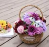 African Chrysanthemum Hydrangea Bundle Home Decoration Plant Simulated Flower Handheld Wedding Holiday Flower European Table Flower W1154