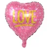 Globos de aire inflables de 18 pulgadas, globo de helio en forma de corazón, decoración de boda, globos de aluminio, globos de amor, venta al por mayor