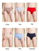 Men's Briefs 100% Natural Silk Knit Mens Bikini Underwear Mid Waist Panties Size US M L XL