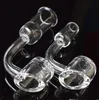 DHL 4mm tjockklubb Quartz Banger Nail Smoking Bowl Quartz Domeless Nail Male Kvinna Bowl 10/14 / 18mm Quartz Nail For Rökning Verktyg