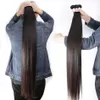 BeautyStarQuality Rawaysian Virgin Remy Human Hair Straight Wave 38 40 tums hår Nej Kort hår med fabrik Whoesale Pris