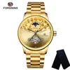 Forsiner Automatic Mechanical Men Wristwatch Sport Horloge masculine Top Gold Steel Man Watch 81795418355