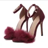 뜨거운 판매 - 새로운 패션 여성의 하이힐 섹시한 여성의 신발 핑크 드레스 드레스 여성 봄 여름 가을 여성의 신발 얇은 섹션