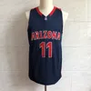 # 11 Aaron Gordon Arizona Wildcats College Maglia da basket classica retrò Mens cucita personalizzata Numero e nome maglie