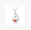 Mode-Phoenix Ketting Oostenrijkse Crystal Peacock Ketting Crystal Hanger Kettingen Lange Trui Kleur Flash Nieuwe Fasion Kerstcadeau