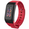 F1S braccialetto intelligente schermo a colori monitor dell'ossigeno nel sangue orologi intelligenti cardiofrequenzimetro smartwatch orologio fitness tracker per iPhone Android