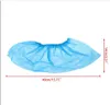 DHL Free Stock Plastic Waterproof Disposable Shoe Covers Rain Day Carpet Floor Protector Blue Cleaning Shoe Cover Overshoes For Home FY4023