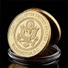 5 stcs Amerika Gold Ploated Coins Craft Department of the Air Force Military Challenge Coin Collection8639133