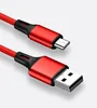 最高品質3 in 1マイクロUSBタイプC充電器ケーブル2.4A USBポート複数の高速充電コード携帯電話ケーブル