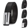 Hebilla N antiarañazos/hebilla plana forma cuadrada informal accesorios masculinos cinturón duradero ajustable
