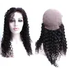 Perucas venda onda encaracolado peruca dianteira do laço preplucked brasileiro profundo encaracolado ondulado remy virgem perucas de cabelo humano para preto feminino julienchina