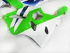 Anpassa dina egna kitcher för Kawasaki Ninja 94-97 ZX-6R Green White Moto Fairings Set ZX 6R ZX6R 1994 1995 1996 1997