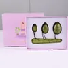 4 pcs Múltiplos tamanhos Yoni Ovo Set com massagem Ball Stick Perfurado Pedra Natural Jade Ovos Pássaros Músculos Vaginal Exercício Equipamento