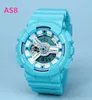 LED Sports Watch GA Fashion Men's and Women's Outdoor Military Waterproof Luminous Diving Tourism Luxury Designer grossistpris