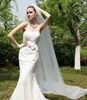 Eleganta brudslöjor med skuren Katedral Längd 3m Super Long One Tier Tulle White Ivory HotSelling Wedding Veil