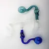 Tuyaux de brûleur à mazout en verre de crâne coloré 10mm 14mm 18mm femelle mâle épais tuyau en Pyrex pour tuyau d'eau Bong