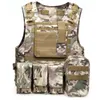 Camouflage Tactical Vest CS Army Tactical Vest WarGame Body Molle Armor Outdoors Equipment 6 Colors 600D Nylon298T