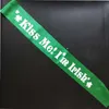 Festa Sash Irish Shamrock Sash Party Decor Favor Sash para o Dia de St. Patrick