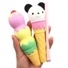 New Squishy Unicorn Cat Ice Cream Panda Bun Pen Cap Stationery Pencil Holder Toppers Slow Rising Squeeze Children039s Day Gift 7924130