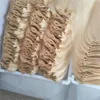 Virgin Human Hair Extensions Wefts Blond Kolor 613 Peruwiańskie indyjskie mongolskie kambodżańskie wiązki włosów za darmo dhl