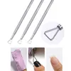 1 pz Spingipelle per unghie in acciaio inossidabile Nail Art Rimozione del gel UV Manicure Pedicure Set per la cura Spingi cuticole Strumenti