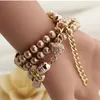 Luxury Pearl Bracelet Wristwatch Elegant Flowers Rhinestone Quartz Watch Women Ladies Casual Watch relogio feminino watches8231711