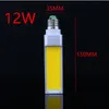 Horisontell plugg lampa LED-lampa 10W 12W COB LED E27 G24 G23 COB Corn Light Lamp Warm White AC85V-265V sidljus