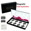 Magnetic False Eyelashes 3D Magnet Eye Lashes with Box and Tweezers 8 pcs/set Thick Cross Fake Lash Makeup Eyelash Extensions