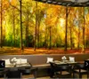 autumn forest wallpapers golden woods oil painting background wall 3d murals wallpaper for living room7498572