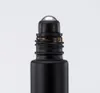 Стеклянная бутылка в рулоне на 10 мл. Матовая черная бутылка. Ароматы. Флаконы для духов с эфирным маслом и металлическим роликовым шариком. Настраиваемый логотип SN47670972.