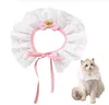 2019 Nouvelle Arrivée Mode Chien Chat Bavoir avec Cloche Mignon Dentelle Pet Bandana Chat Bandana Pet Bavoir Foulard Pet Fournitures Décoration Chaude GC3