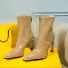 Горячая продажа-ботинки мода высококачественная кожаная и тяжелая подошва удобные дышащие отдыха Lady Designer Boots