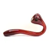 Pipa da fumo lunga 52quot a forma di serpente sherlock con cucchiaio gorgogliatore di colore rosso scuro2664543