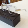 Efsaneler kristal altın kare güneş gözlüğü 607 des lunettes de soleil erkekler güneş gözlükleri kutusu ile yeni