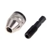 Sale!!! Wholesales Free shipping 1/4'' Inch Hex Shank Keyless Drill Bit Chuck Adapter Converter Quick Change Tool