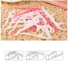 25pcs/set Plastic Dental Toothpick Cotton Floss Toothpick Stick For Oral Health Table Accessories Tool Opp B SHipaPack