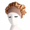 Мода - женская мода сатин капота капюшон ночной сон шляпа шелковый колпачок головы обертывающая шляпа шляпа выпадения волос крышки аксессуары