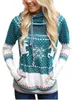 Hoodie Frauen Kleidung Lässige Druck Sweatshirts Mädchen Weihnachten Langarm Hoodies Floral Finger Oberbekleidung Mantel Jacken Vestidos Kostüm B4256