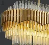 design de luxe moderne éclairage en cristal lustre lampe à LED Ac110 220v lustre cristal salle à manger salon lampe MYY