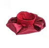 Women Wide Band Satin Silk Bonnet Cap Bekväm Natt Sova Cap Ladies Soft Silk Lång Hårvård Bonnet Headwrap GB1323