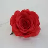 9cm silk rose heads artificial flowers DIY wedding decoration garland flower wall white red pink peach C18112601