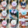 Kids Hairbands Baby Girls Headbands Bowknot Flower Headband Barn Hårband Elastiska Sequins Headwear Girls Hair Tillbehör 8 färger